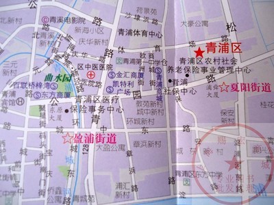 上海青浦区地图图片