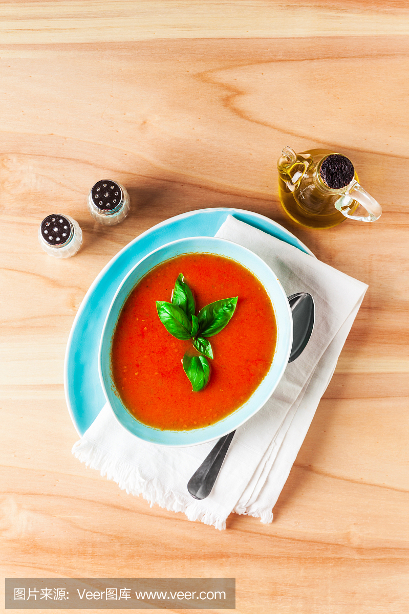 西班牙凉菜汤,酸辣冷汤,凉菜汤,垂直画幅