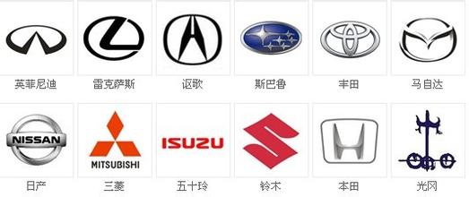 国产七个座各种车标 七座车全部车标-汽车