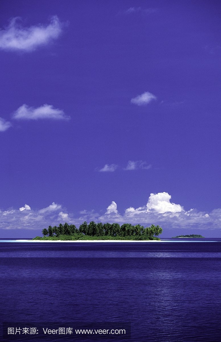 马尔代夫,南部环礁岛,岛屿。