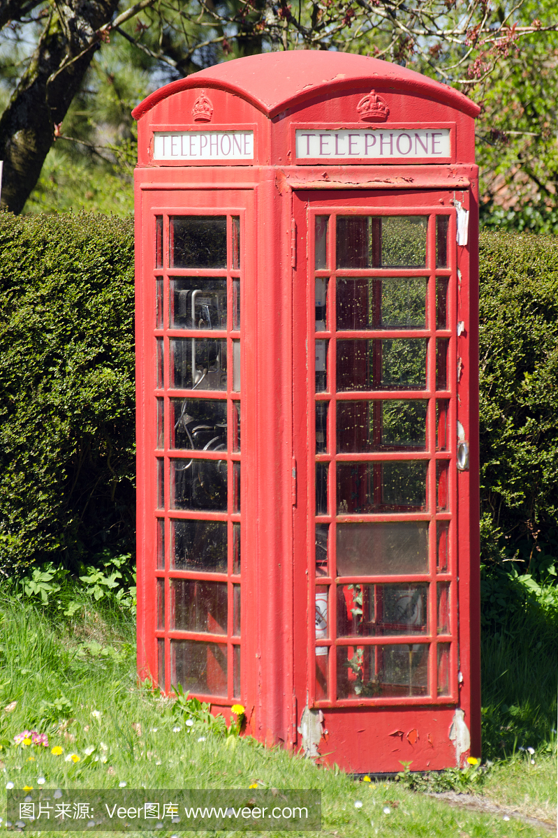 英文红色电话箱