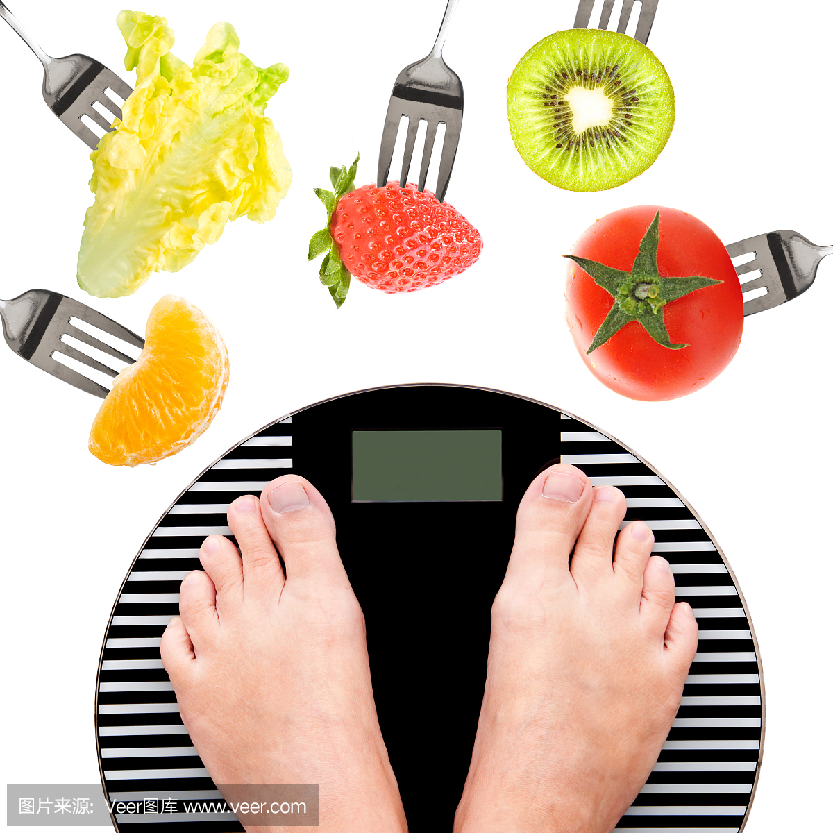 脚重量级,水果和蔬菜
