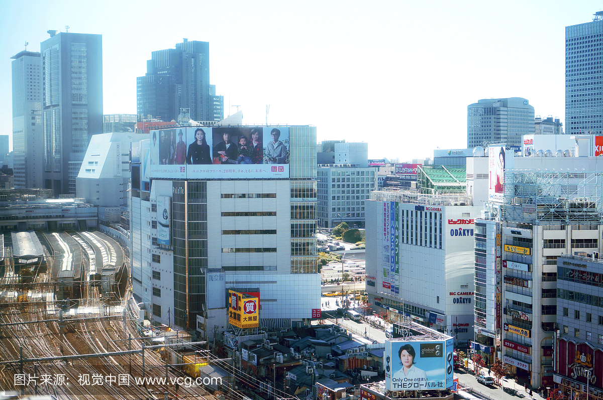 东京新宿市景观,日本