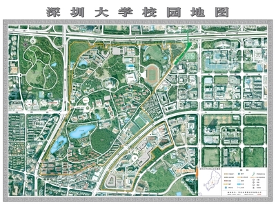深圳大学地图高清图片