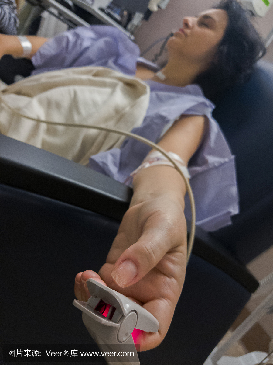 脉搏血氧仪 - 血氧仪水平测量装置 - 在术后妇女