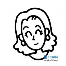 简笔画人物妈妈头像