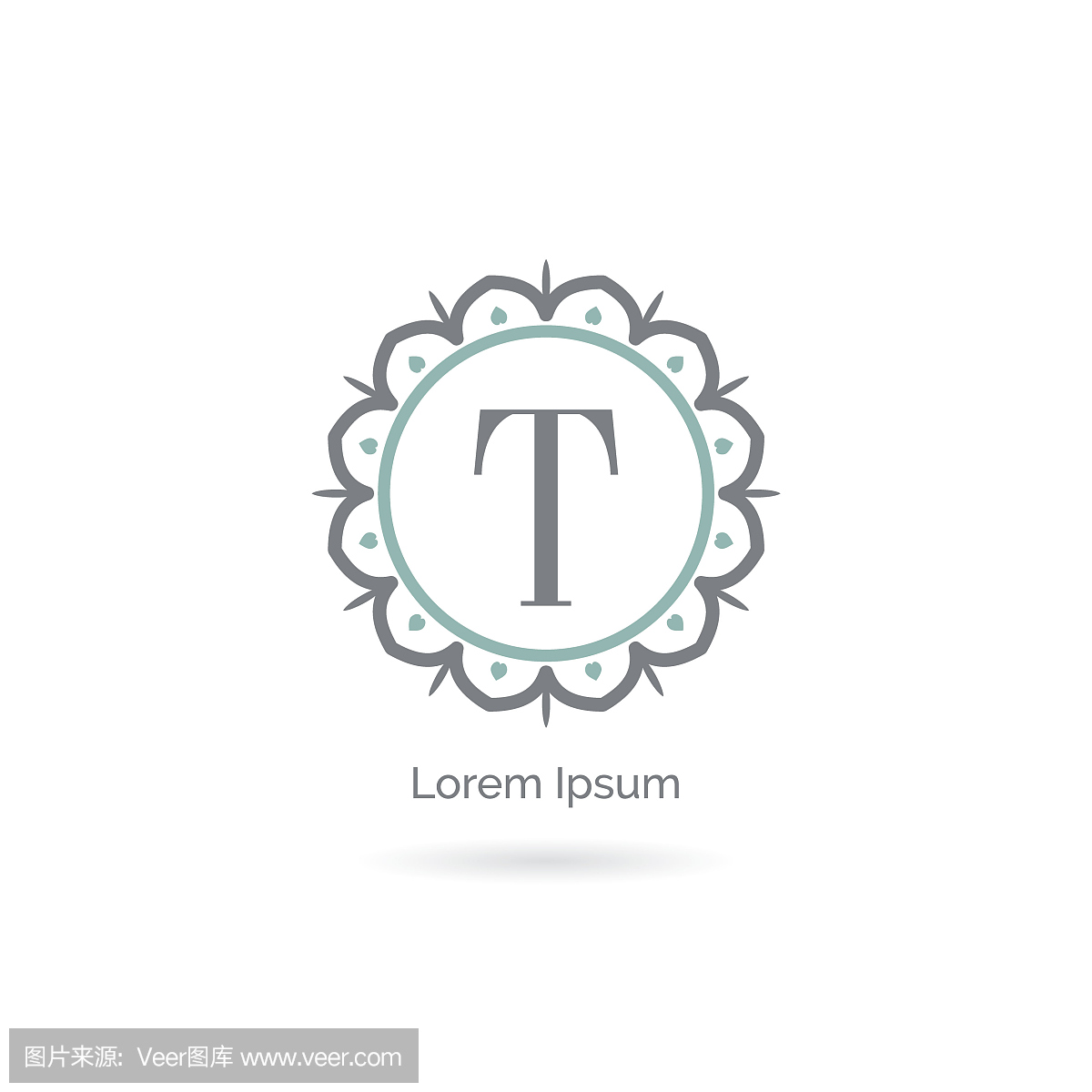 Beauty, Spa and Salon T letter icon design. Lux