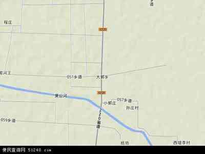 中国河南省漯河市临颍县大郭乡地图(卫星地图-12kb图片