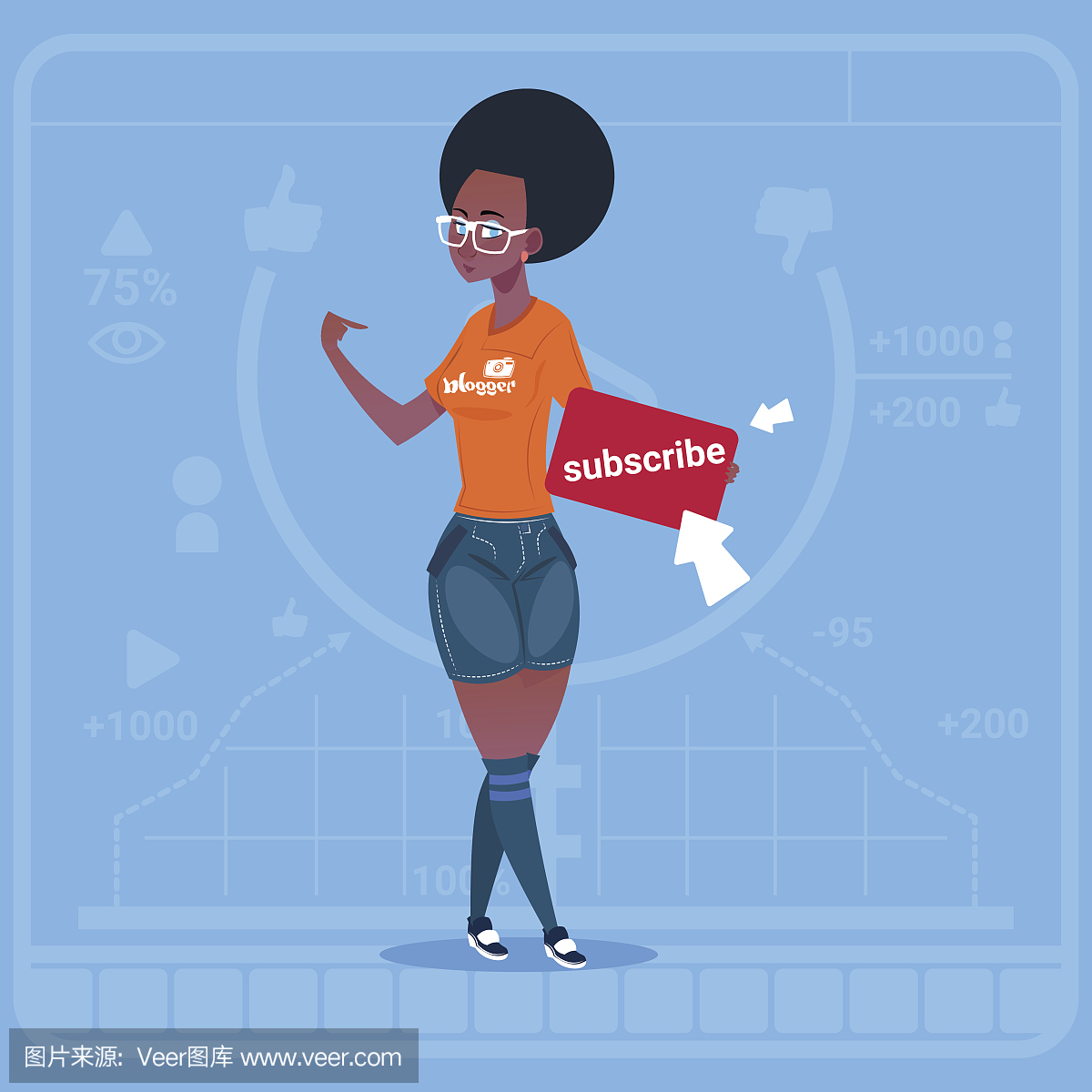 在线消息,绘画插图,满意,计算机制图