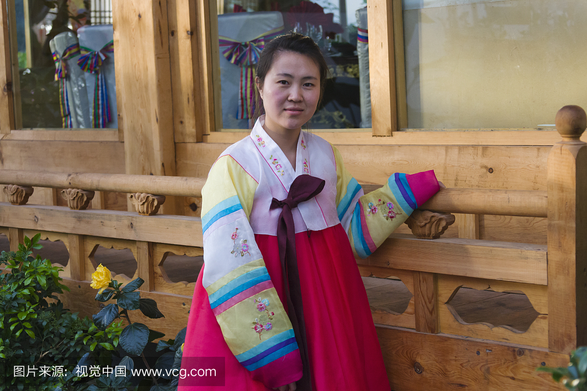中国吉林省延边市传统服装韩国女装