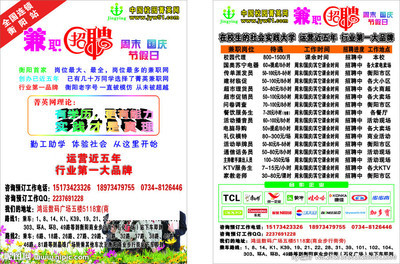 学校兼职招聘矢量图__dm宣传单_广告设计_矢-385kbv学校欢迎你海报设计模板图片