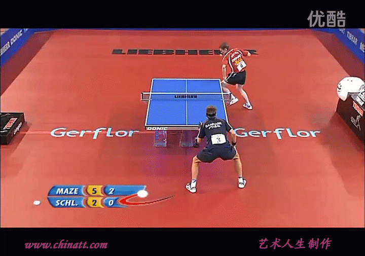 中国乒乓球搞笑gif