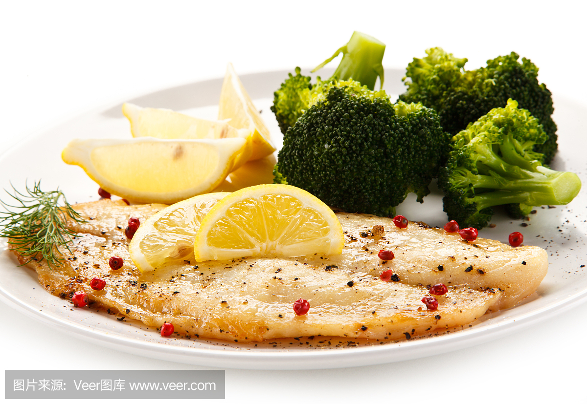 鱼菜 - 鱼片和蔬菜