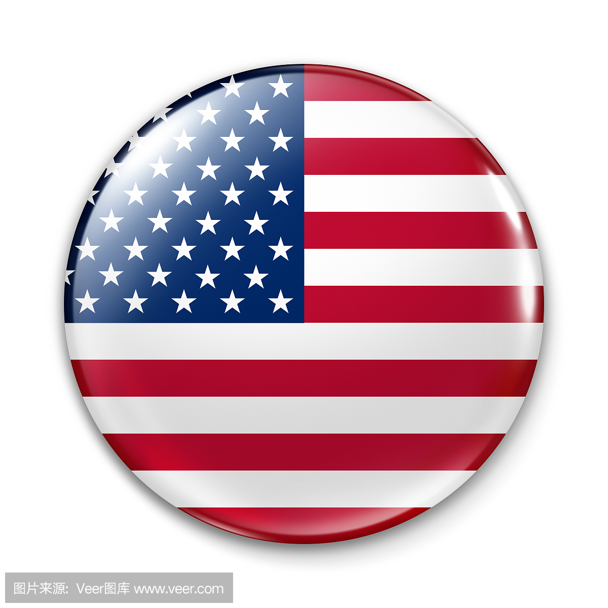 徽章 - 美国国旗
