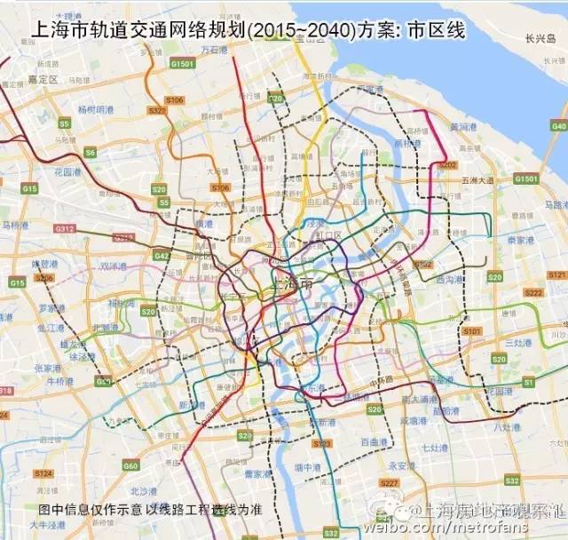 上海2040年地铁规划图