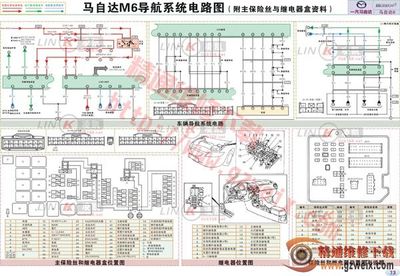 马自达m6导航系统电路图(附主保险丝与继电器-72kb