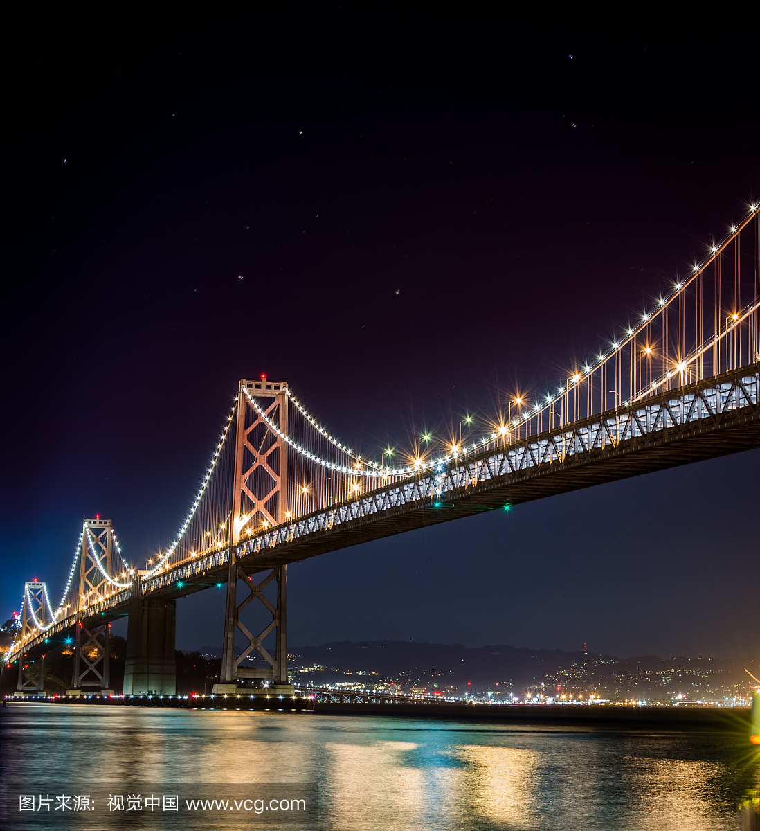 夜晚,长时间曝光,加利福尼亚,海洋