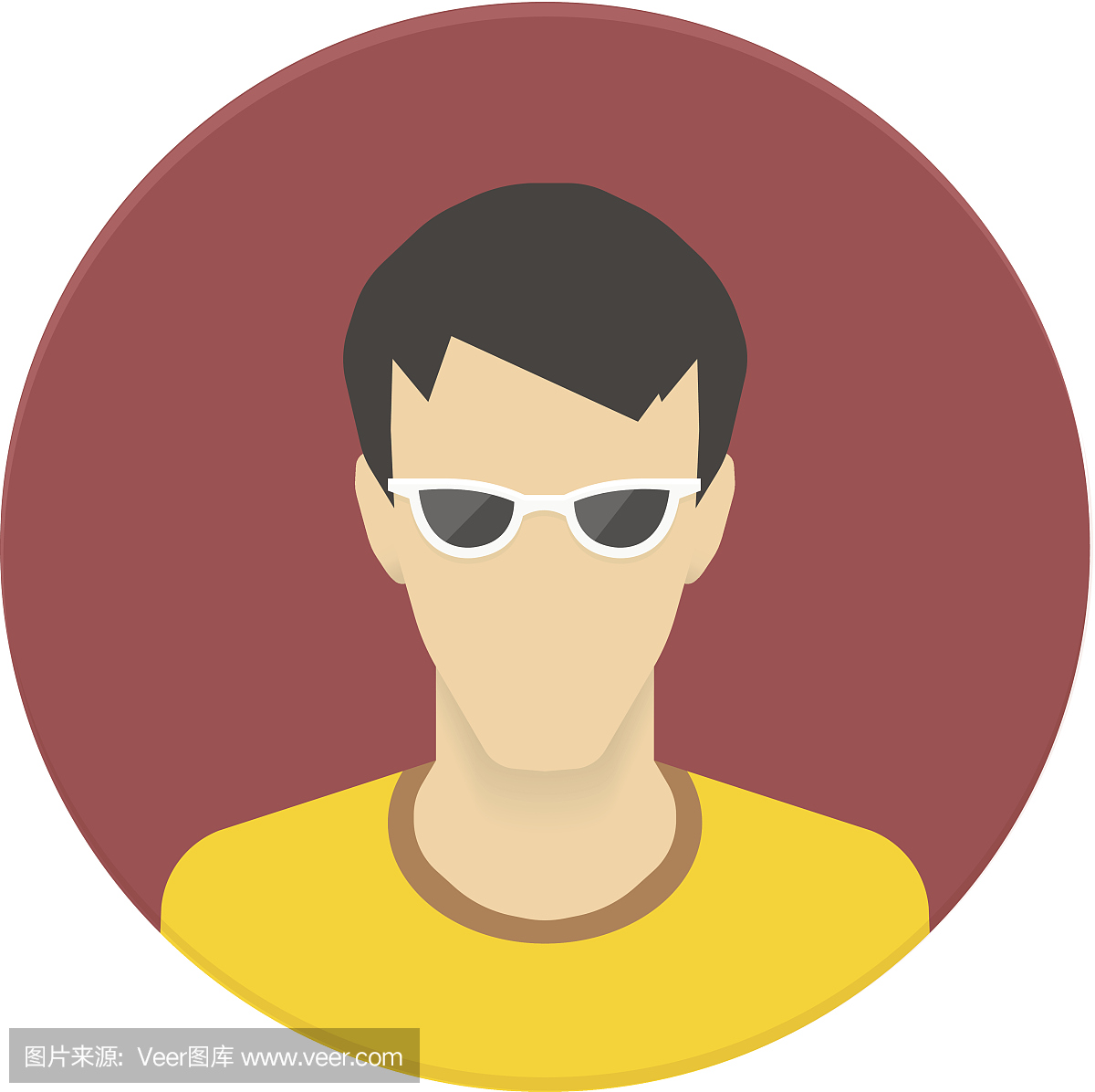 用户头像矢量图标的网站或移动应用程序