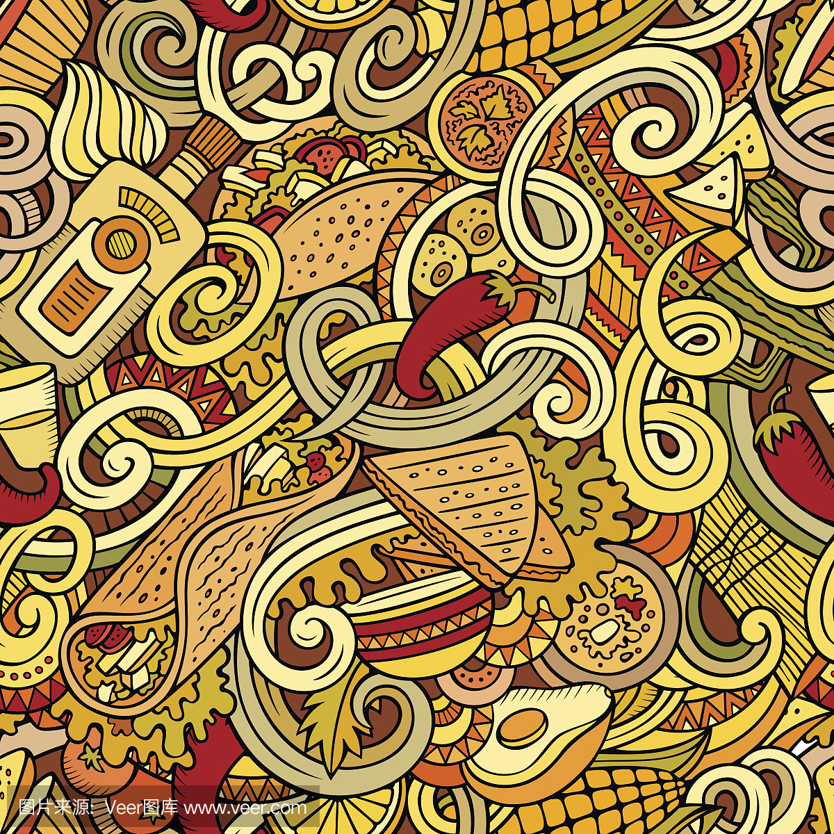 油炸玉米饼,墨西哥薄饼,干酪馅饼,墨西哥饼